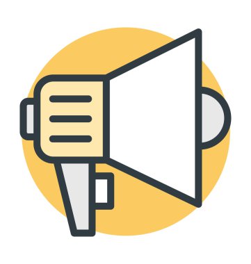 Hoparlör renkli vektör simgesi