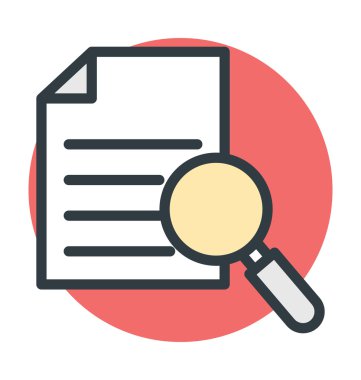 Lupe belge renkli vektör simgesi