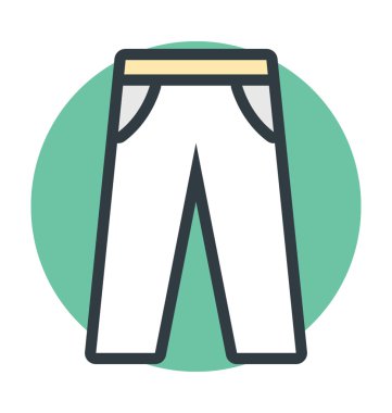 Renkli vektör simge pantolon