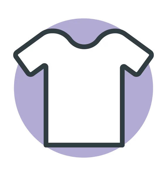 T-Shirt farbiges Vektorsymbol — Stockvektor
