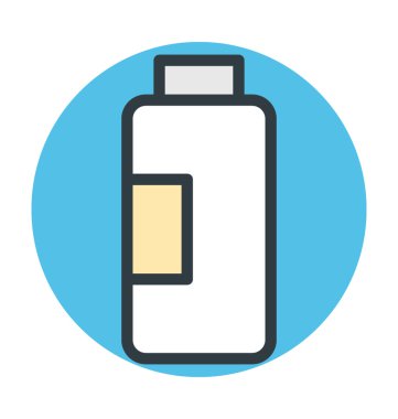 Talk pudrası renkli vektör simgesi