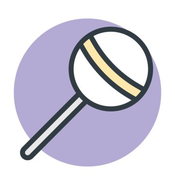 Lolipop renkli çizgi vektör simgesi