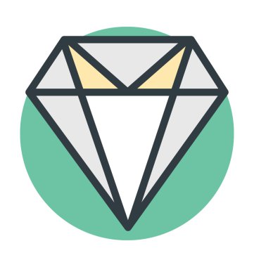 Elmas renkli vektör simgesi