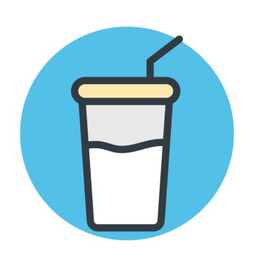 Renkli çizgi vektör simge iç