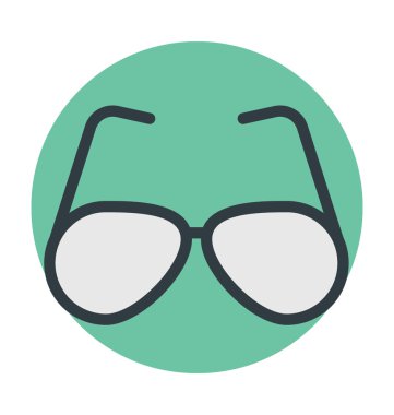 gözlük renkli vektör simgesi