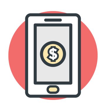 E-ticaret renkli vektör simgesi