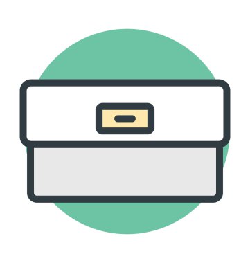 Moda çanta renkli vektör simgesi