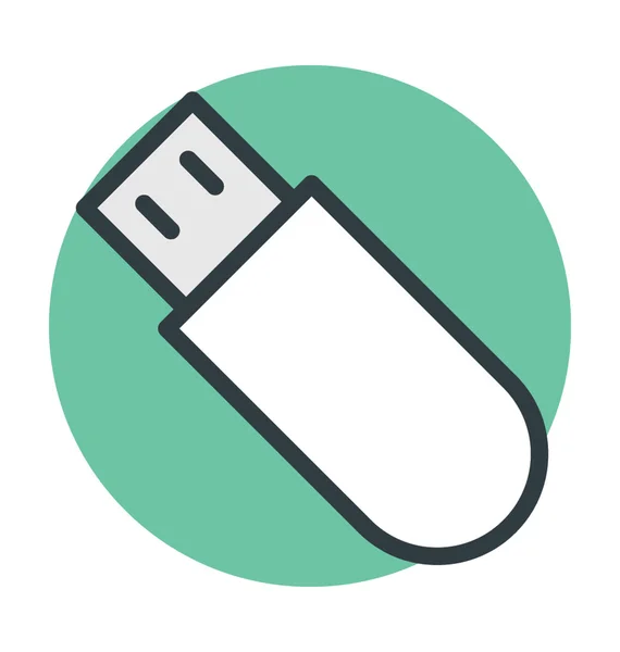 Usb 彩色矢量图标 — 图库矢量图片