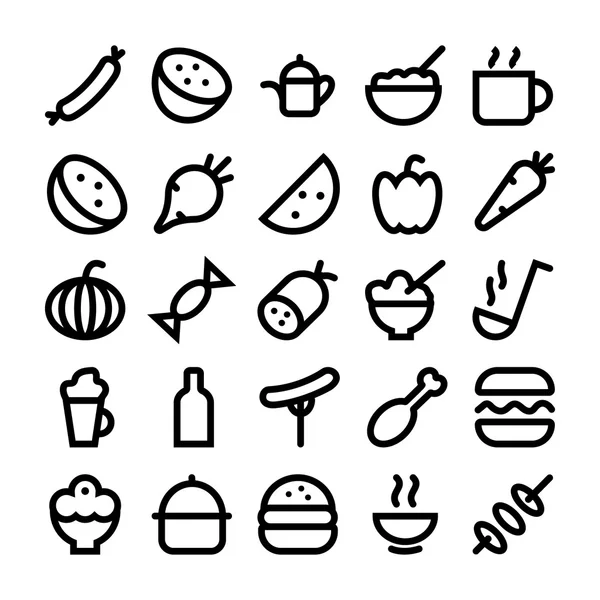Food Vector Icons 7 — Stock Vector