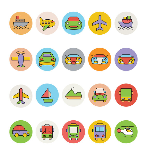 Transport Vector Icons 6