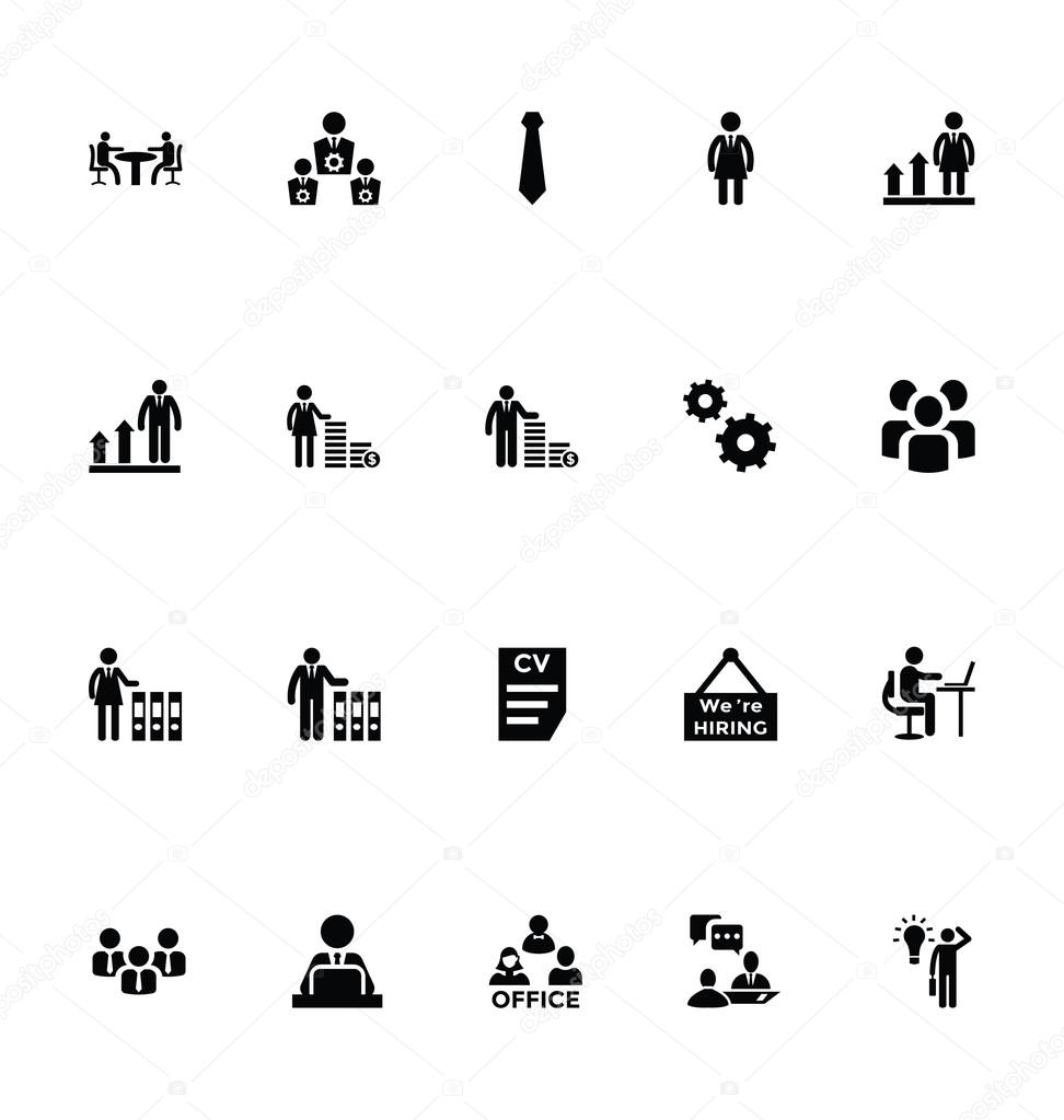 Working Human Vector Icons 5