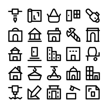 İnşaat Vektör Simgeleri 6