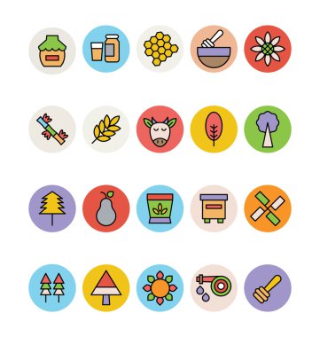 Tarım vektör simgeler 3