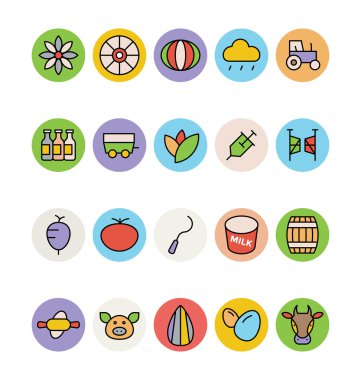 Tarım vektör simgeler 4