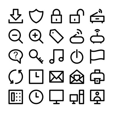 İletişim vektör simgeler 2