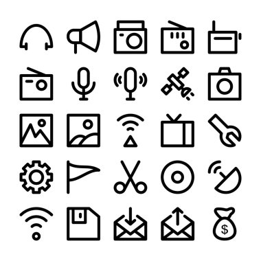 İletişim vektör simgeler 4