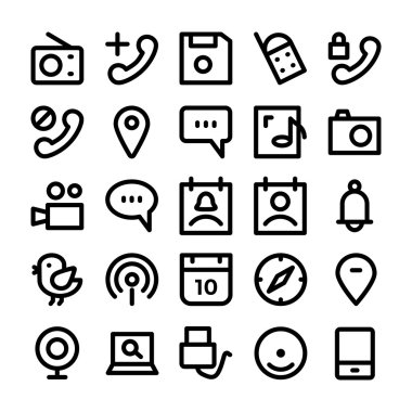 İletişim Vektör Simgeleri 9