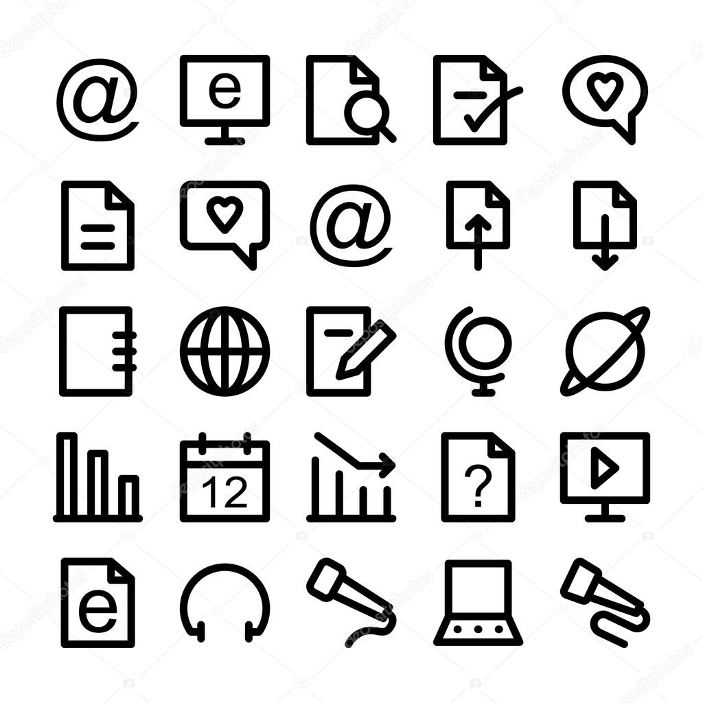 Communication Vector Icons 3