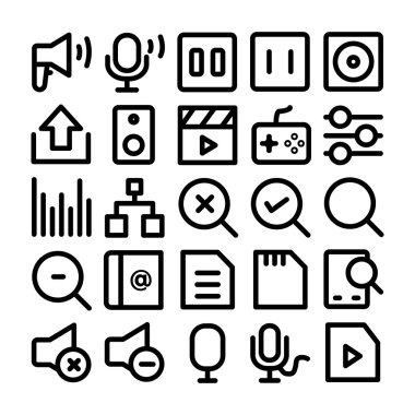 Multimedya vektör simgesi 9