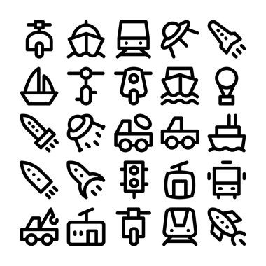 Ulaşım vektör simge 9