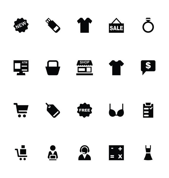 Winkelen Vector Icons 1 — Stockvector