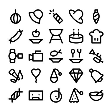 Kutlama ve Parti Vektör Simgeleri 4