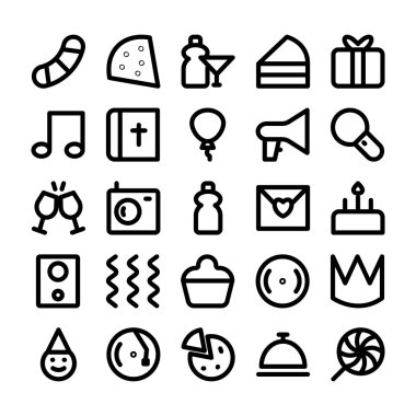 Kutlama ve Parti Vektör Simgeleri 7