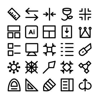 Tasarım ve Geliştirme Vektör Simgeleri 9