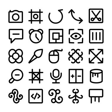 Tasarım ve Geliştirme Vektör Simgeleri 12