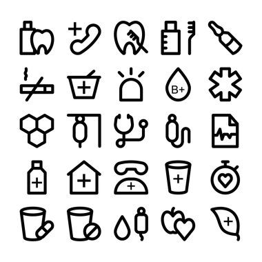 Sağlık Vektör Simgeleri 6.
