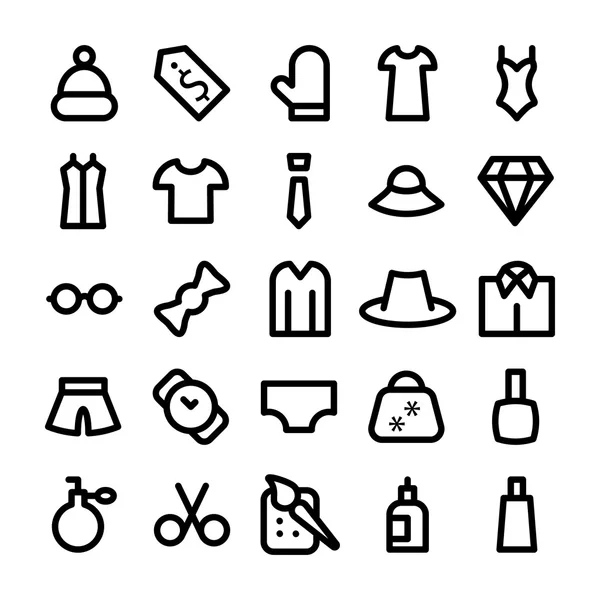 Kleding vector icons 3 — Stockvector