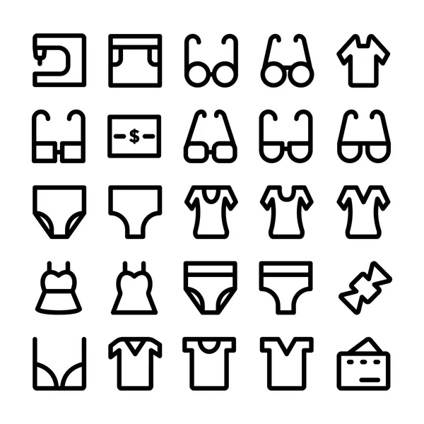 Ropa Vector Iconos 11 — Vector de stock