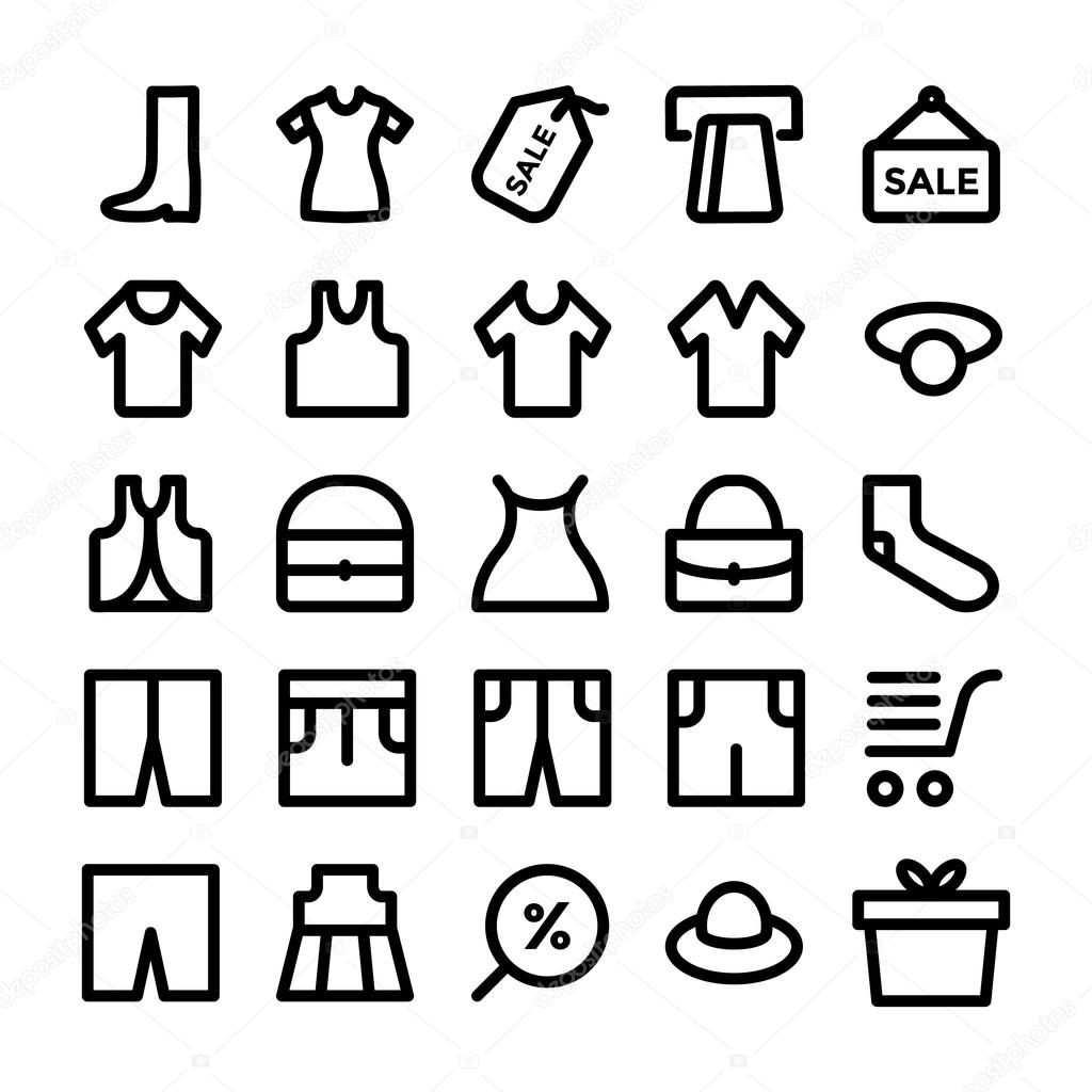 Clothes Vector Icons 10