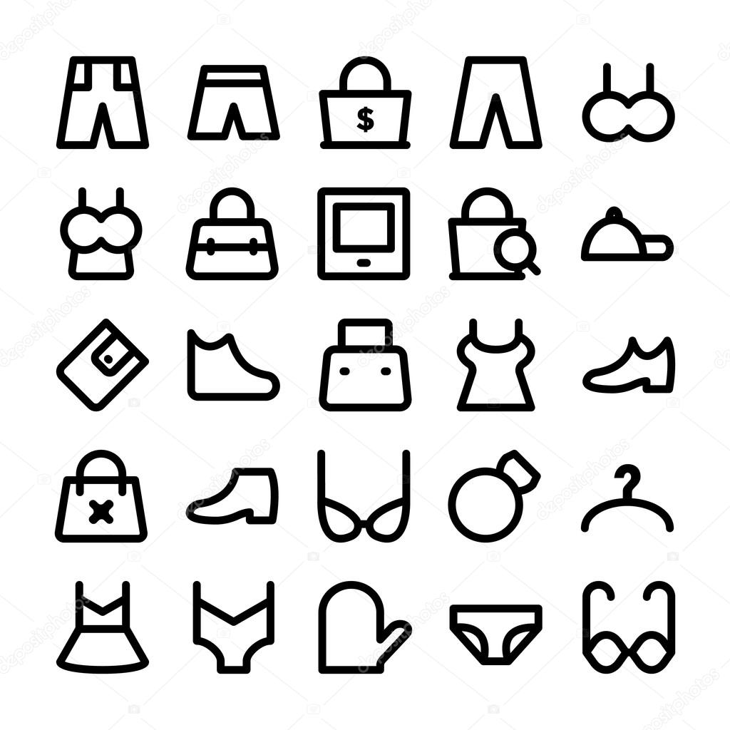 Clothes Vector Icons 13
