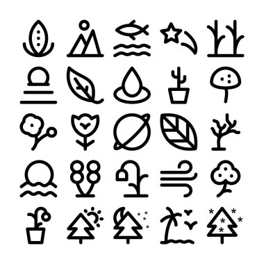Doğa vektör simge 2