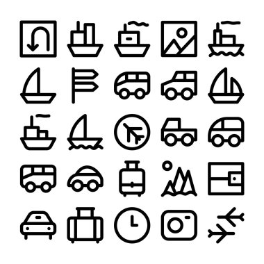 Seyahat Vektör Simge 2.