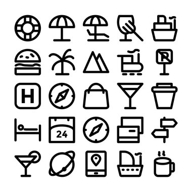 Seyahat Vektör Simge 10