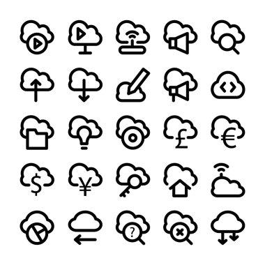 Cloud Computing vektör simgeler 3.