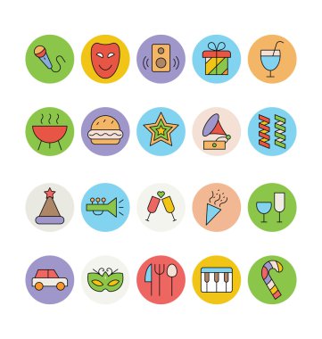 Kutlama ve Parti Vektör Simgeleri 4