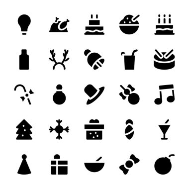 Noel vektör simgeler 7.