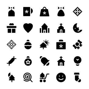 Noel vektör simgeler 7.