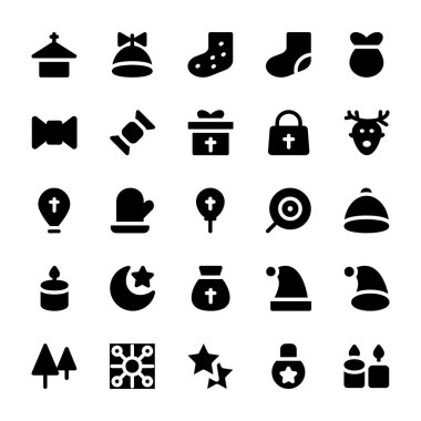 Noel vektör simgeler 7.