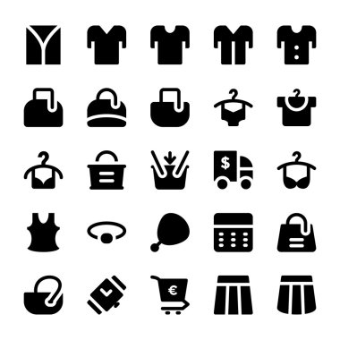 Giysi Vektör Simgeleri 14