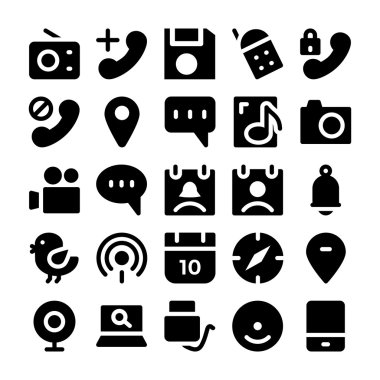 İletişim Vektör Simgeleri 9