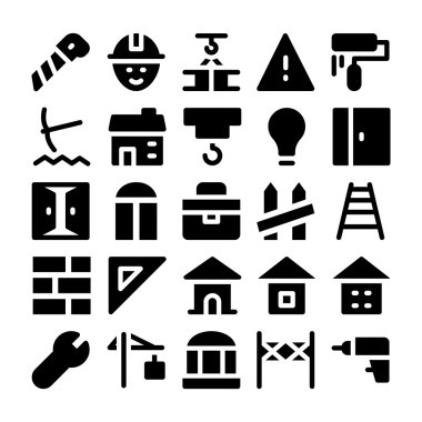 İnşaat Vektör Simgeleri 8