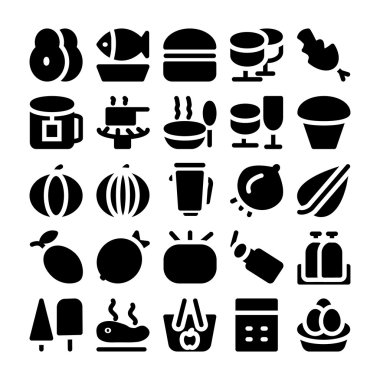 Gıda vektör simgeler 5
