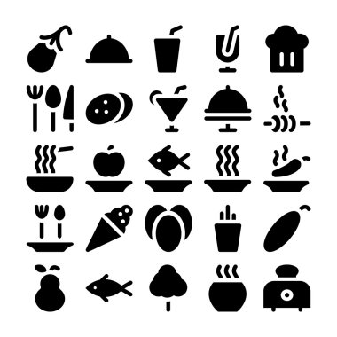 Gıda vektör simgeler 11