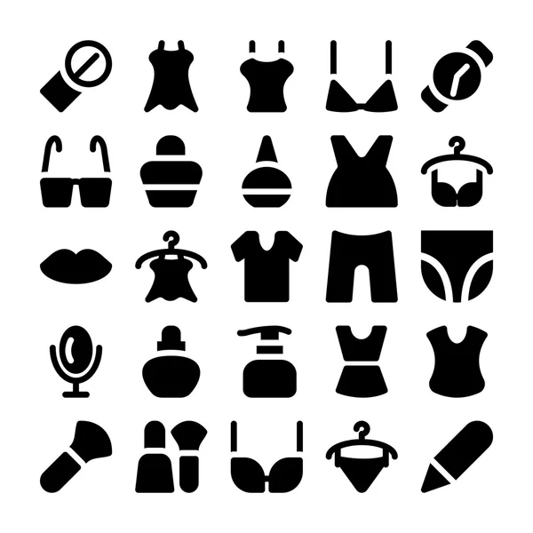 Iconos vectoriales de moda 10 — Vector de stock