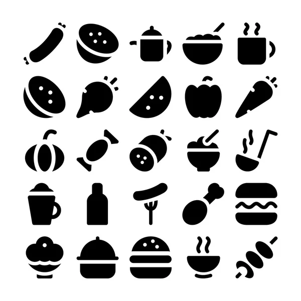 Food Vector Icons 10 — Stock Vector