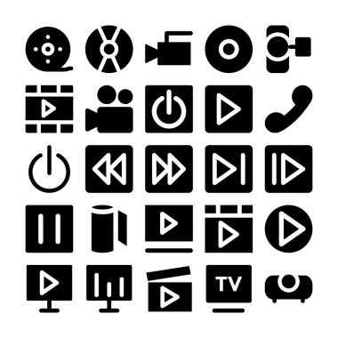 Multimedya vektör simgesi 1